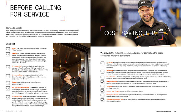 TK Elevator Product Guide | Photography