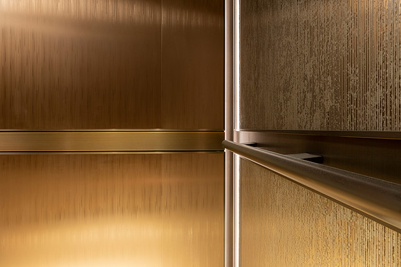 TK Elevator - New Installation-50 Hudson Yards, Cab Details - High Rise | Photography